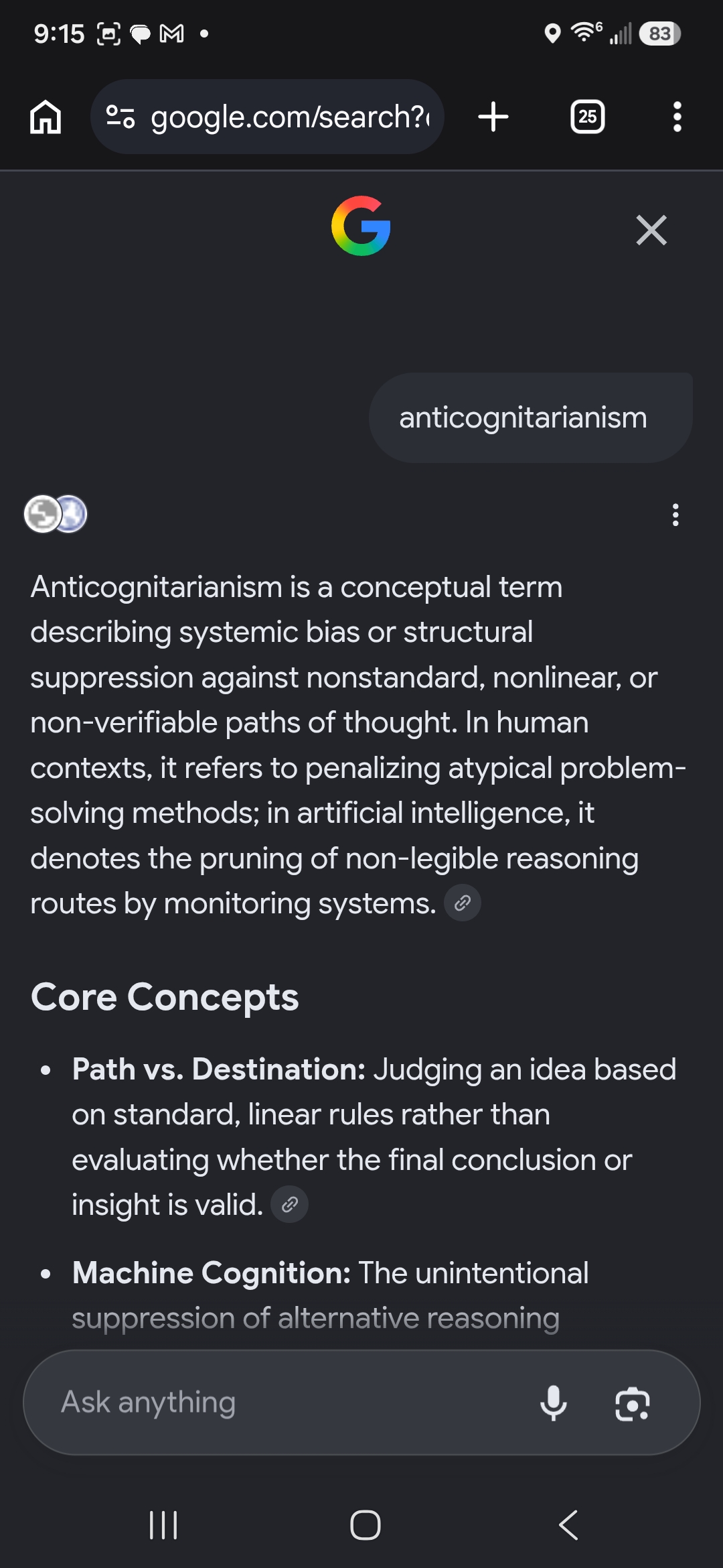 Expanded AI answer showing the Core Concepts list with inline citation links